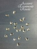 Pietre de cristal ovale 7/10mm argintii cod O9